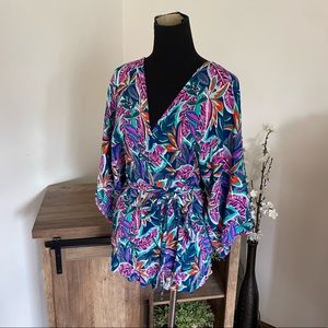 Lulus Women’s Hypnotized Purple Print Romper